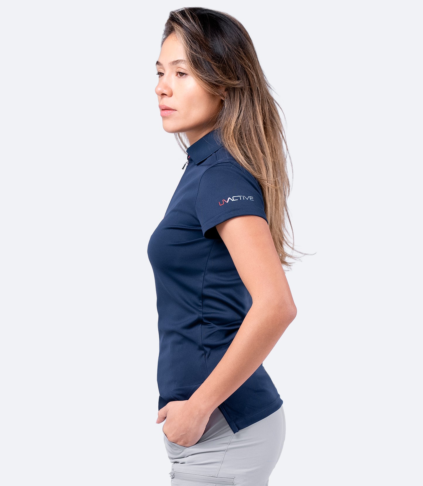 Ženska UVActive UPF50+ Zip sportska polo majica