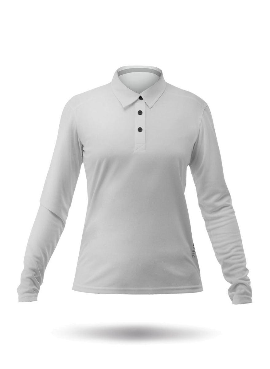 Ženska polo majica dugih rukava ZhikDry LT - jasen