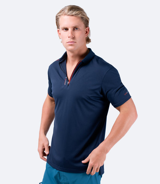 Muška UVActive Zip sportska polo majica - tamnoplava