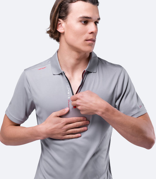 Muška UVActive Zip sportska polo majica - siva