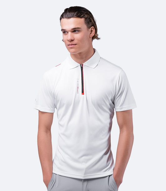 Muška UVActive Zip sportska polo majica - bijela