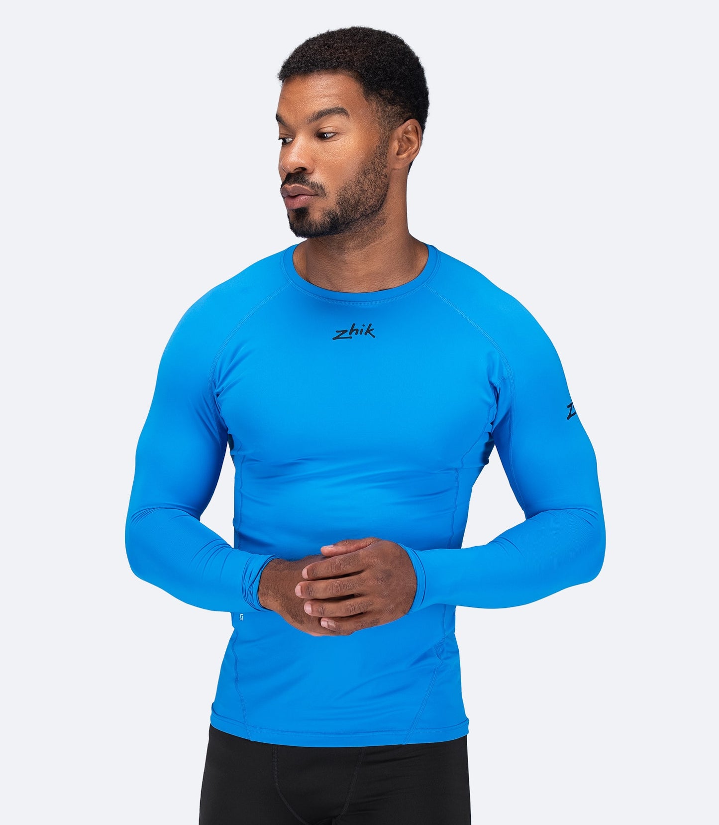Muška majica s dugim rukavima Eco Spandex LT - cijan