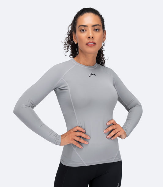 Ženska majica s dugim rukavima od Eco Spandex LT - Platinum