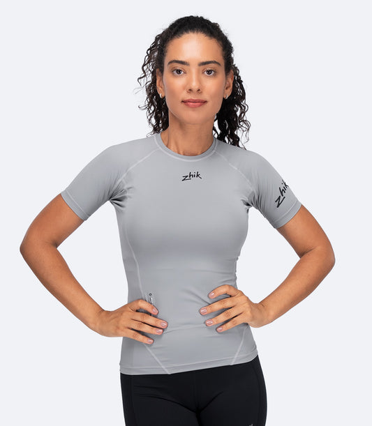 Ženska majica s kratkim rukavima od Eco Spandex LT - Platinum