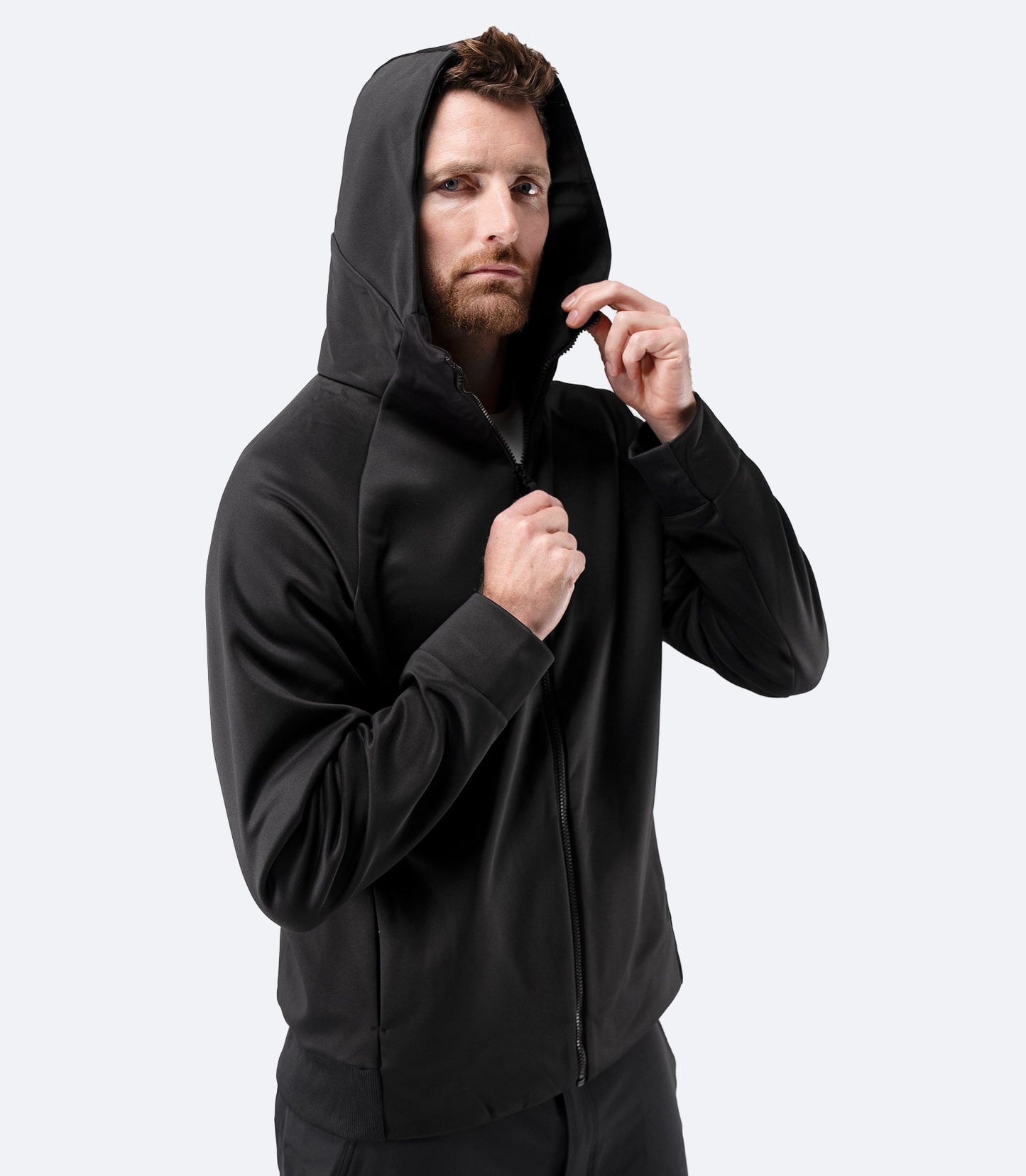 Muška jakna s kapuljačom Thermo TechFleece - crna