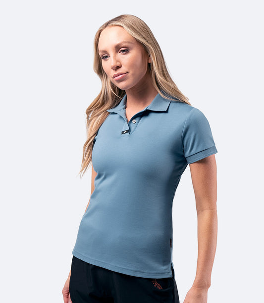 Ženska pamučna polo majica Pima - Provincial Blue