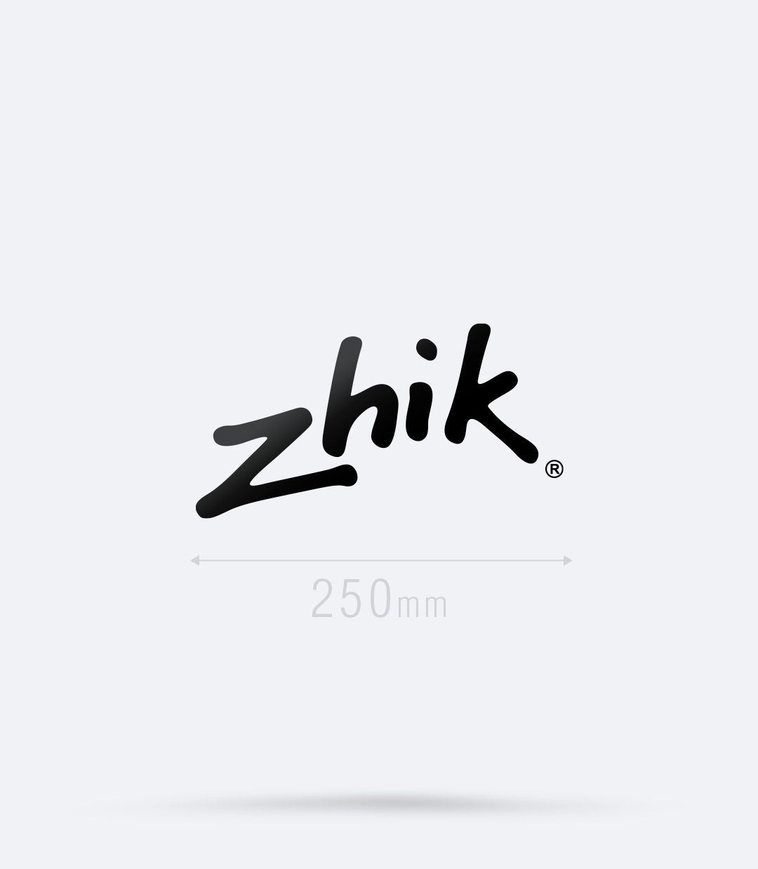 250 mm Zhik vinilna naljepnica-crna