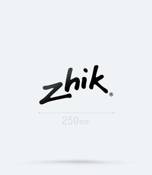 250 mm Zhik vinilna naljepnica-crna
