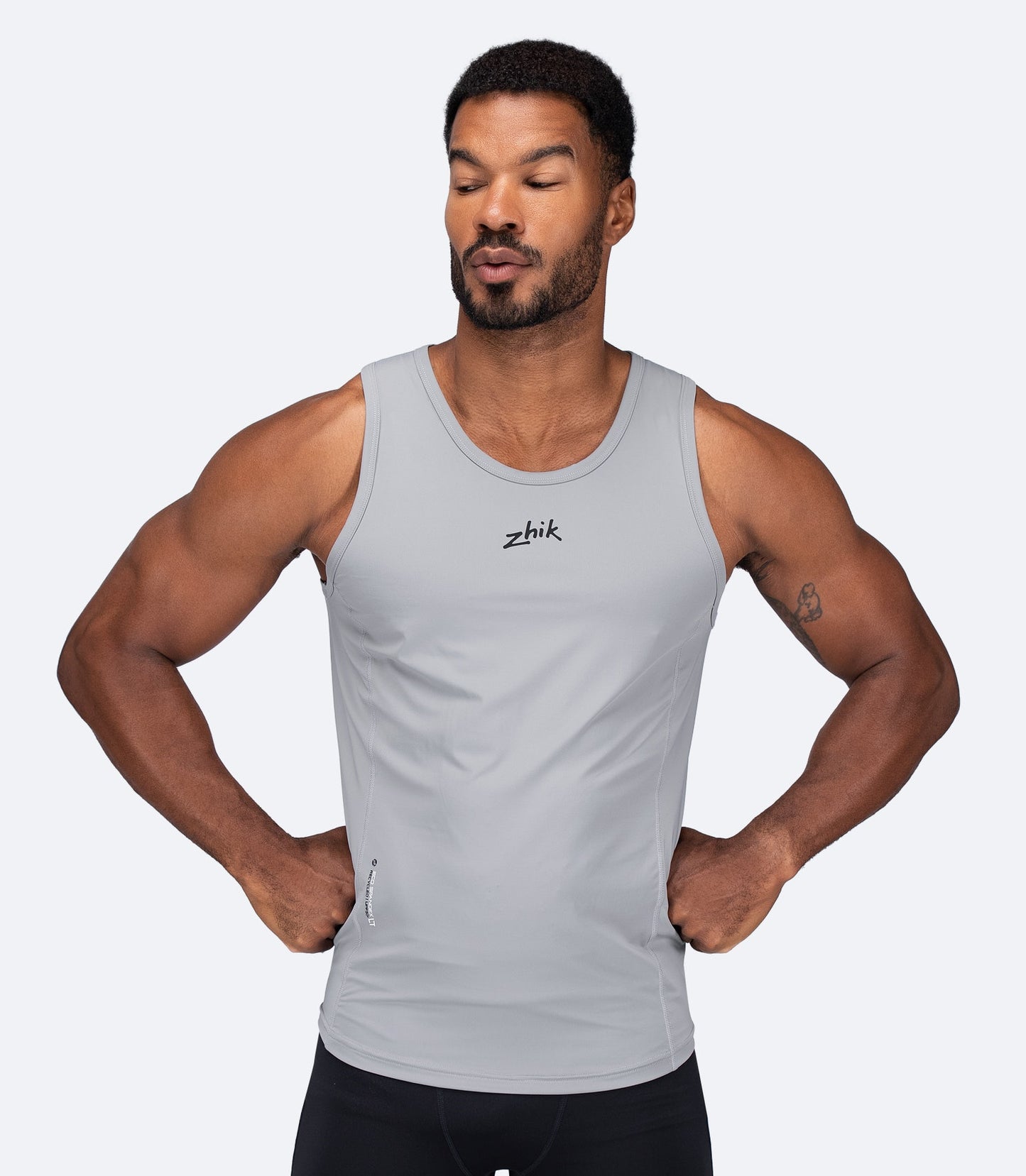 Muška majica Eco Spandex LT Race - platinasta